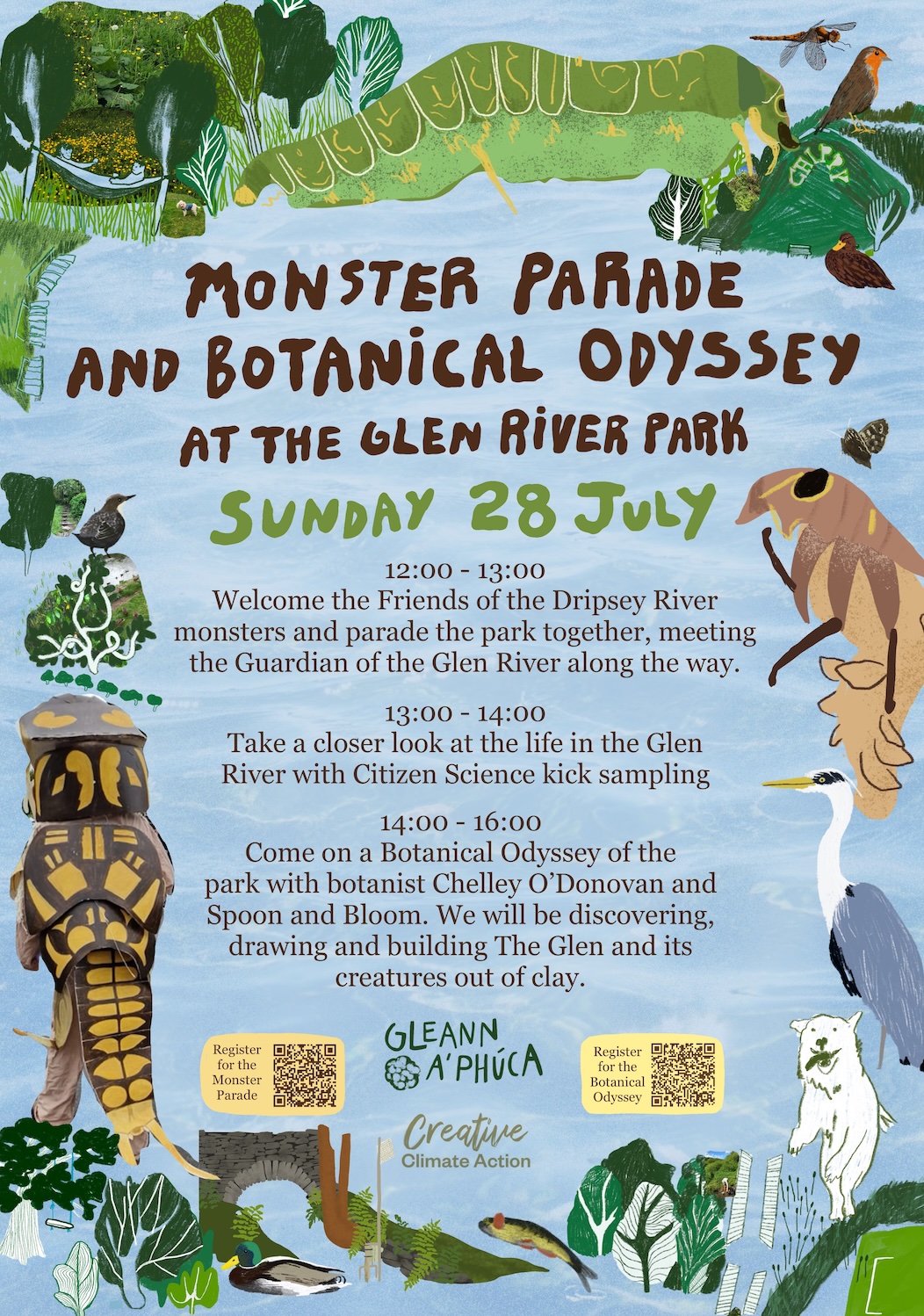 A poster advertising the Events of 28 July in the Glen