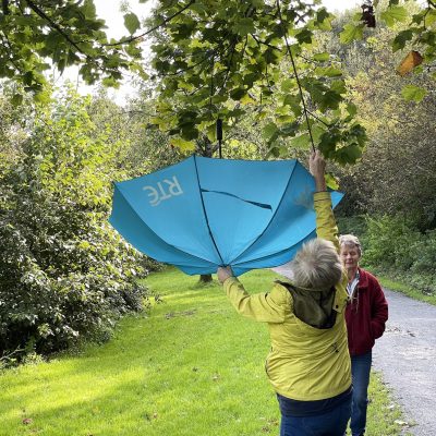 Eanna with umbrella