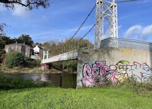 A photograph of The Shaky bridge in Cork City