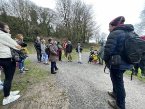 photo of participants meeting at the zigzag in the Glen