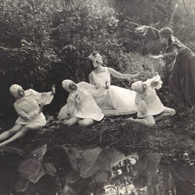 A photograph from 1950 'Children of Lir' photo shoot in Fleischmann's Glen House