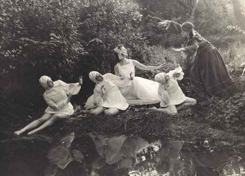 A photograph from 1950 'Children of Lir' photo shoot in Fleischmann's Glen House